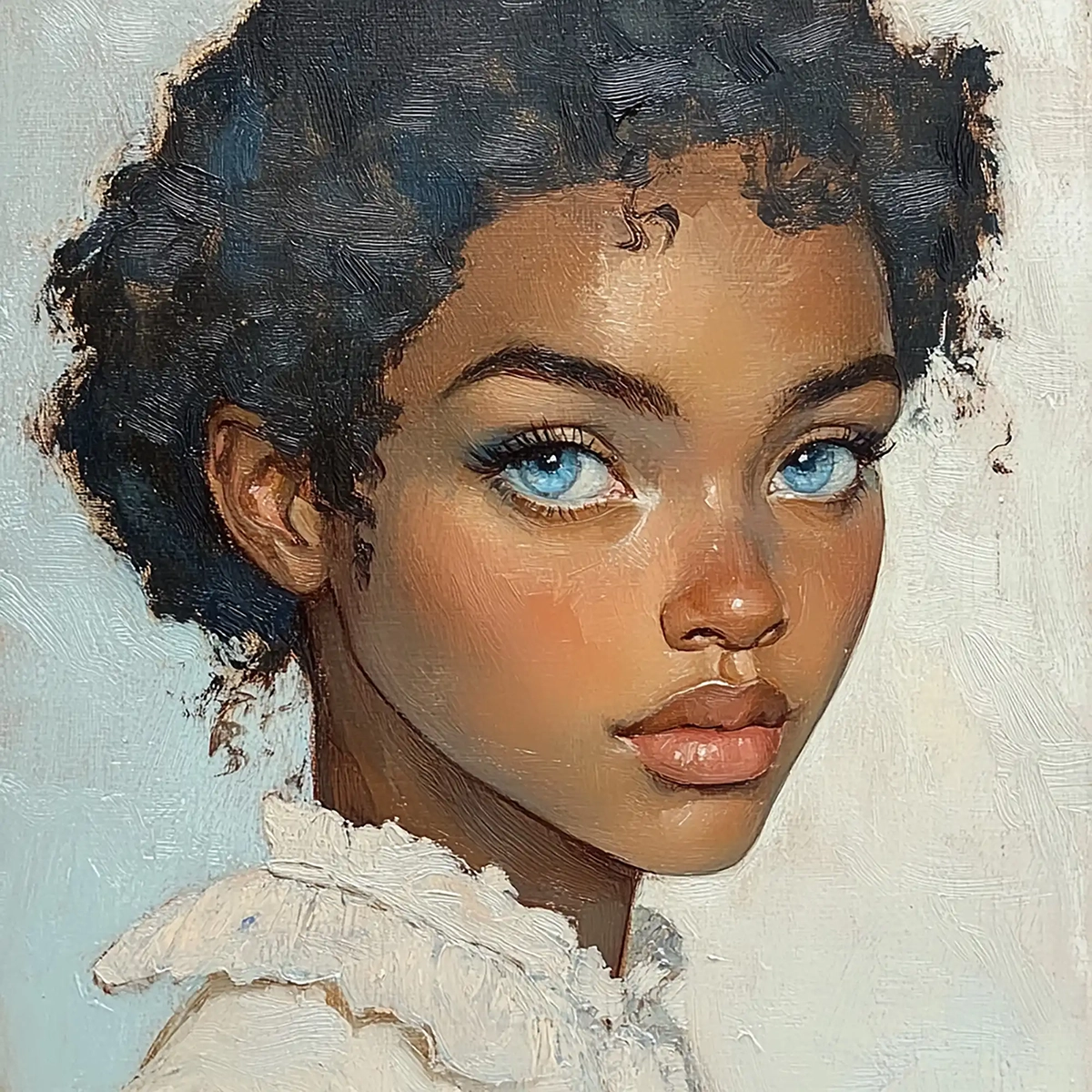 Blue Eyes, a digital artwork by Dennis R. Ling - Gallery 73
