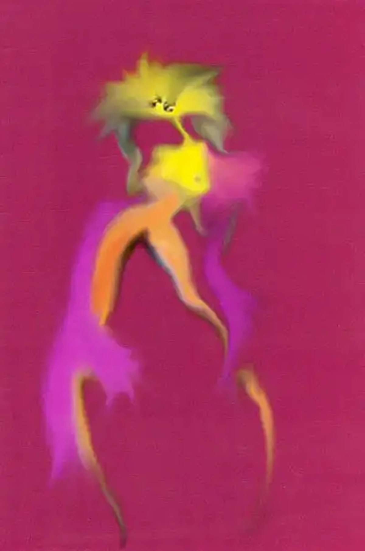 Frantic in Yellow, a digital artwork by Dennis R. Ling - Gallery 73