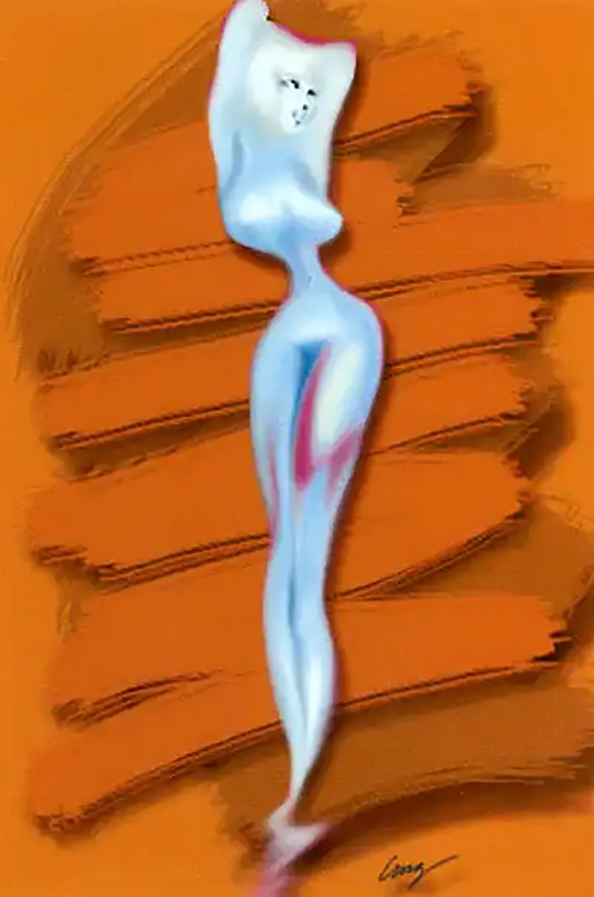 Blue Silver, a digital artwork by Dennis R. Ling - Gallery 73