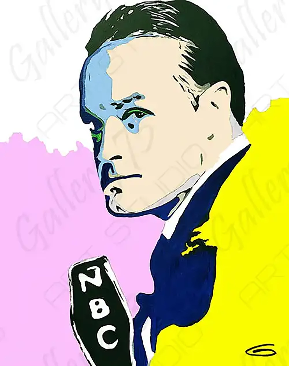Bob Hope – acrylic on stretched canvas by Dennis R. Ling