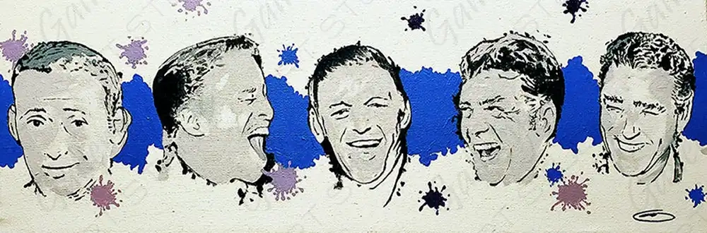The Rat Pack, an original acrylic artwork by Dennis R. Ling - Gallery 73