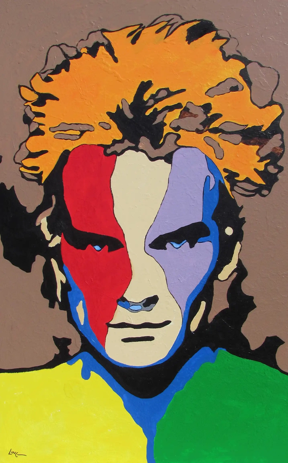 Sting – acrylic on stretched canvas by Dennis R. Ling