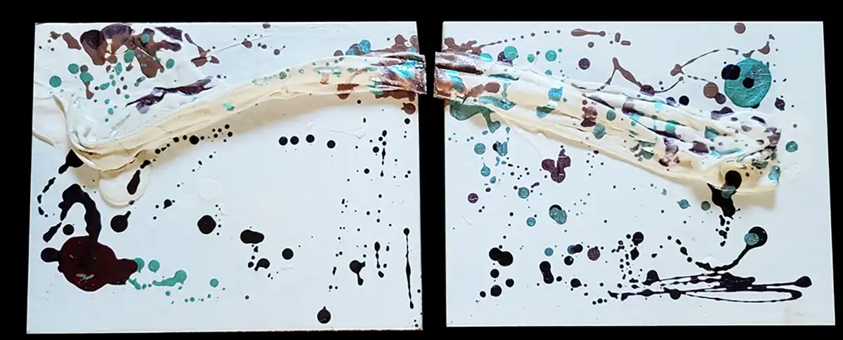 Abstract, an original acrylic/multi-media artwork by Dennis R. Ling - Gallery 73