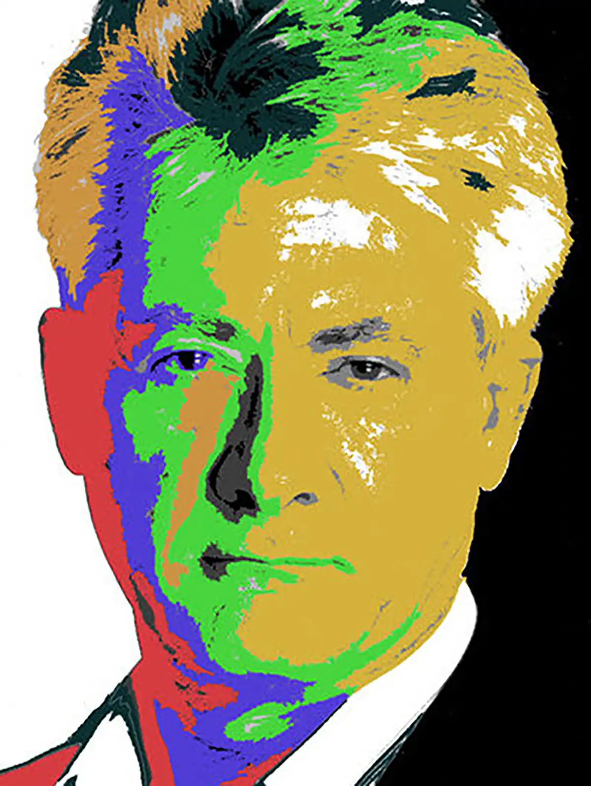 Portrait of the Artist, an original acrylic artwork by Dennis R. Ling - Gallery 73