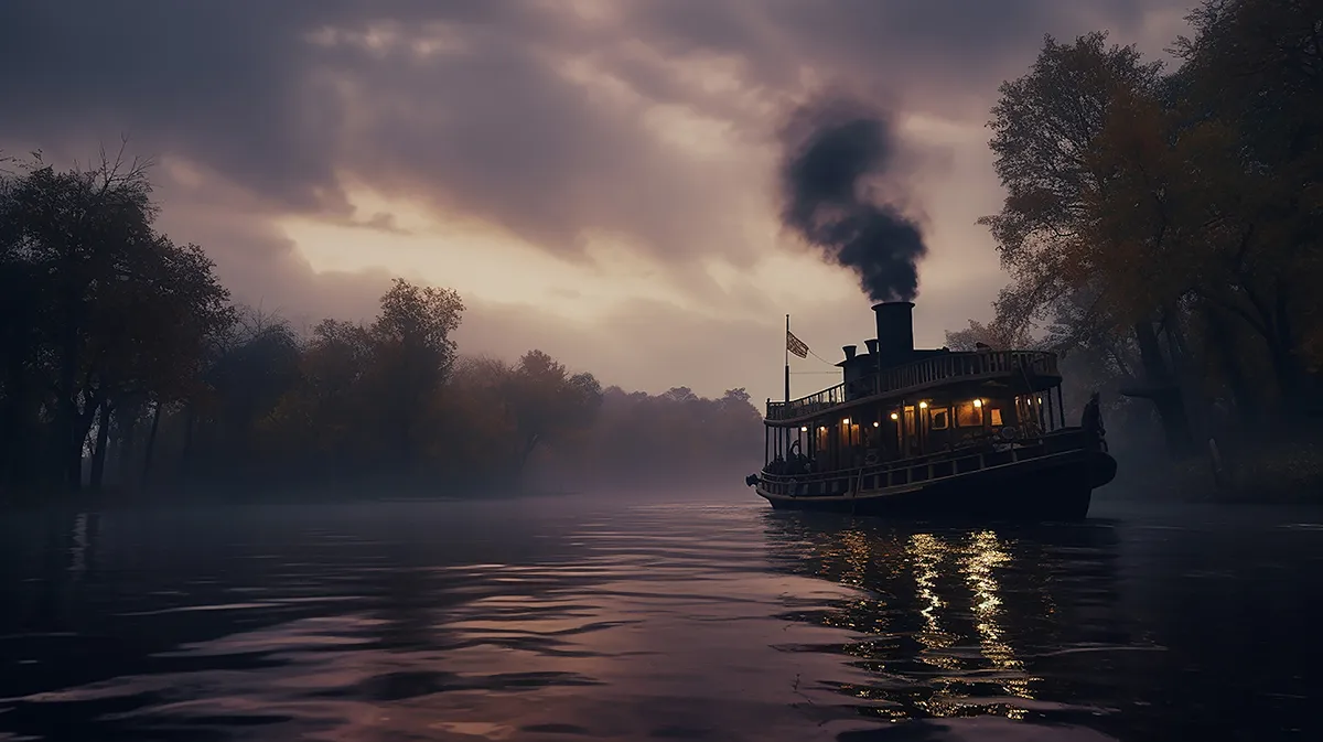 River � Boat wallpaper by Dennis R. Ling