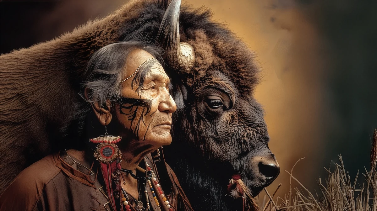 Buffalo Woman � Fantasy wallpaper by Dennis R. Ling