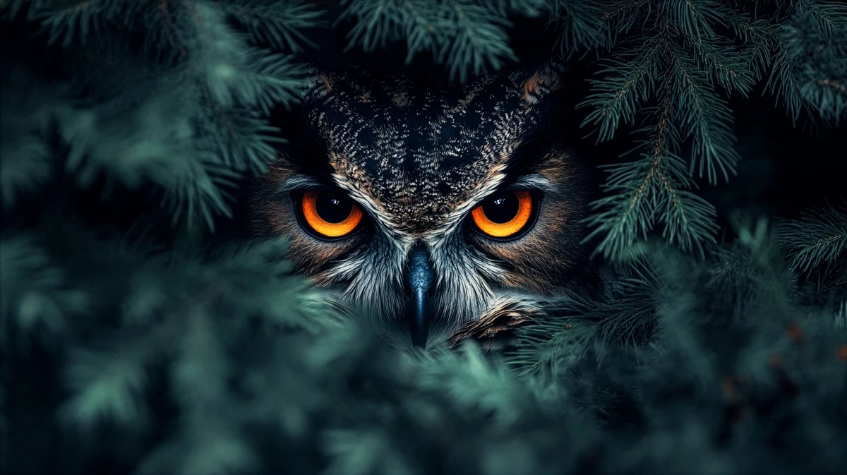 Owl Eyes � Fantasy wallpaper by Dennis R. Ling