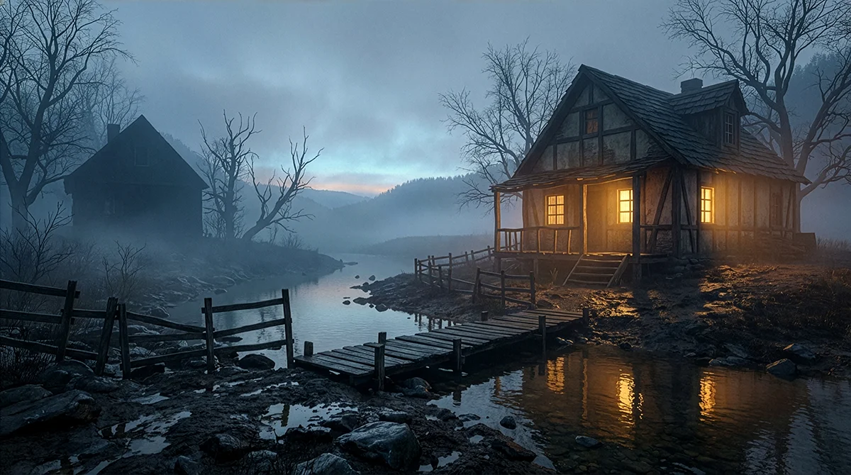 Cabin � Landscape wallpaper by Dennis R. Ling