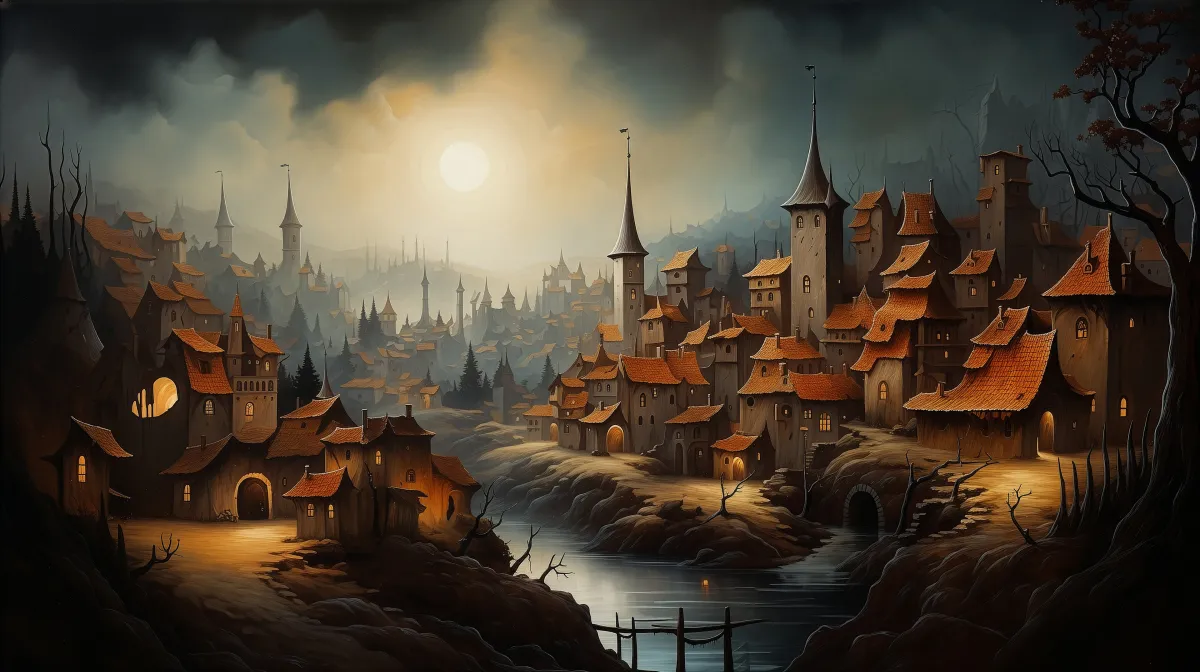 Village � Landscape wallpaper by Dennis R. Ling