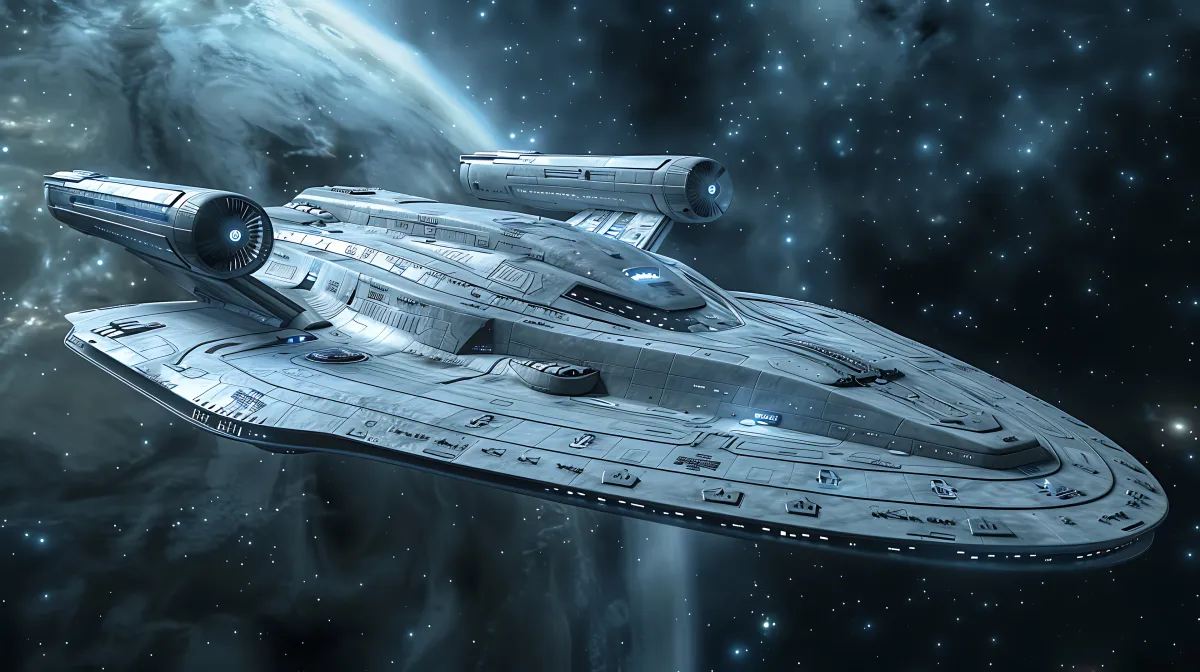 Enterprise E � Sci Fi wallpaper by Dennis R. Ling