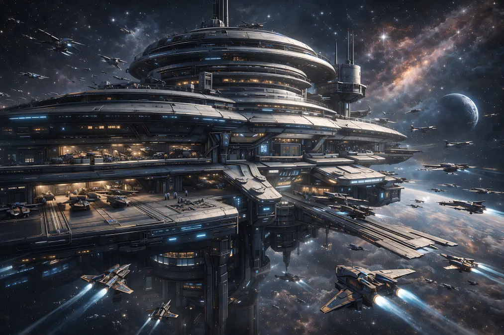 Military Station � Sci Fi wallpaper by Dennis R. Ling