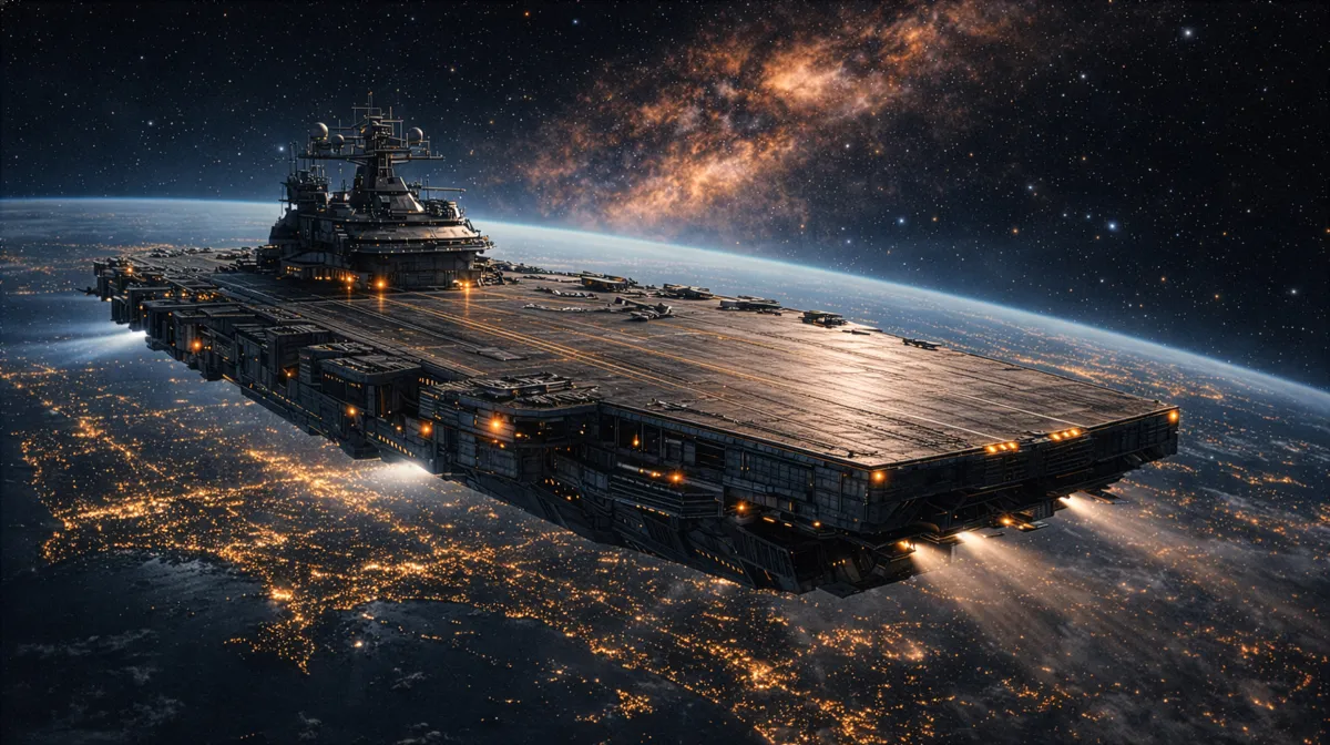 Space Carrier La � Sci Fi wallpaper by Dennis R. Ling