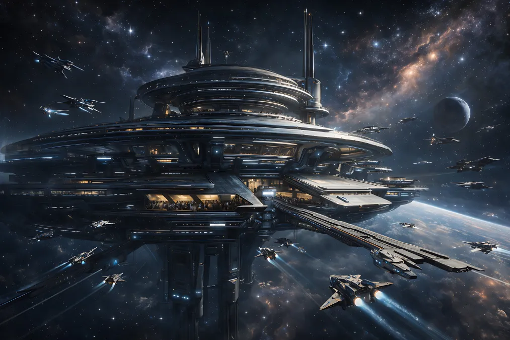Space Station � Sci Fi wallpaper by Dennis R. Ling