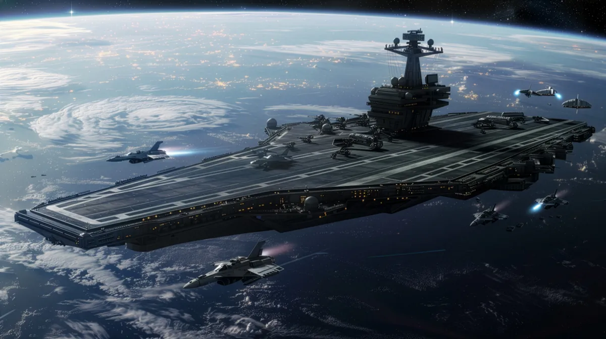 Super Space Carrier � Sci Fi wallpaper by Dennis R. Ling