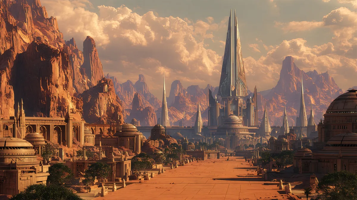 Vulcan City � Sci Fi wallpaper by Dennis R. Ling