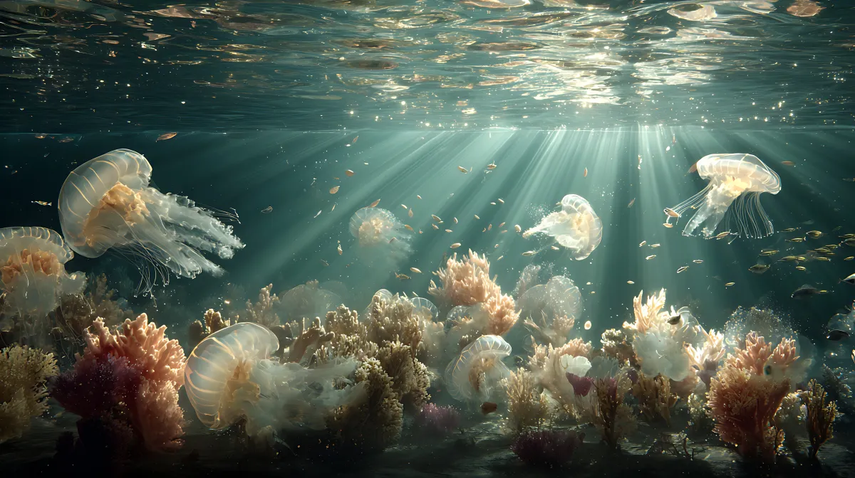 Jelly Fish � Seascape wallpaper by Dennis R. Ling