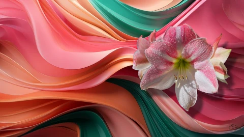 Robbon Lilly � digital wallpaper by Dennis R. Ling