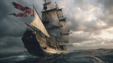 Tall Ship2 � digital wallpaper by Dennis R. Ling