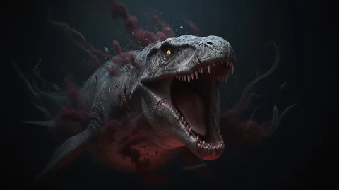 Mosasaurus 2 � digital wallpaper by Dennis R. Ling