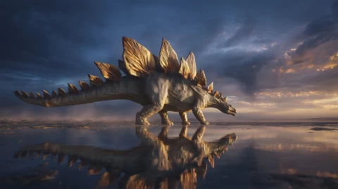Stegosaurus 1 � digital wallpaper by Dennis R. Ling