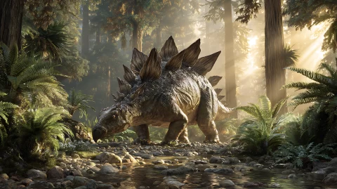 Stegosaurus 2 � digital wallpaper by Dennis R. Ling