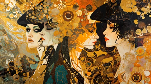 Klimt � digital wallpaper by Dennis R. Ling