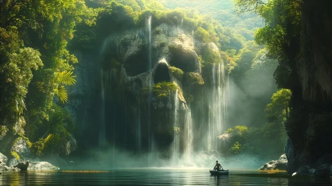 Skull Bay � digital wallpaper by Dennis R. Ling
