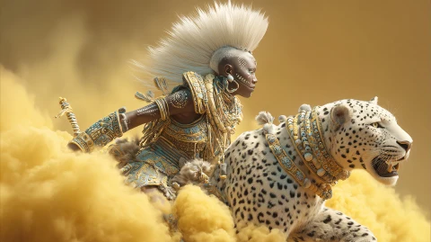 Warrior– High-resolution digital wallpaper by Dennis R. Ling