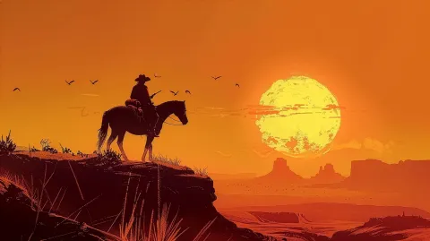 Cowboy � digital wallpaper by Dennis R. Ling