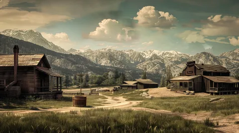 Old West � digital wallpaper by Dennis R. Ling