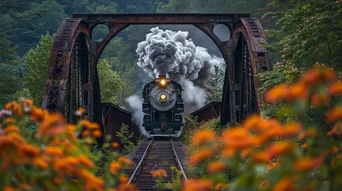 Train � digital wallpaper by Dennis R. Ling