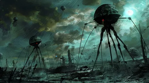 Alien4 – digital wallpaper by Dennis R. Ling
