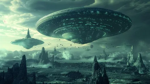 Alien8 – digital wallpaper by Dennis R. Ling