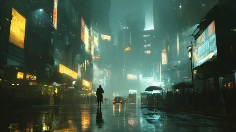 Bladerunner – digital wallpaper by Dennis R. Ling