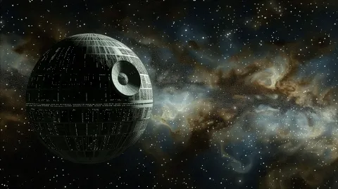 Death Star – digital wallpaper by Dennis R. Ling