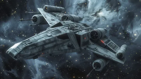Jedi_starship – digital wallpaper by Dennis R. Ling