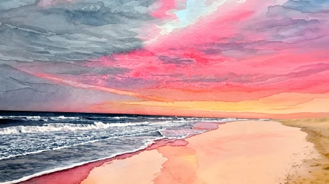On The Shore � digital wallpaper by Dennis R. Ling