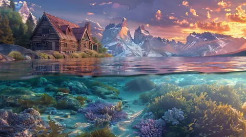 Underwater � digital wallpaper by Dennis R. Ling