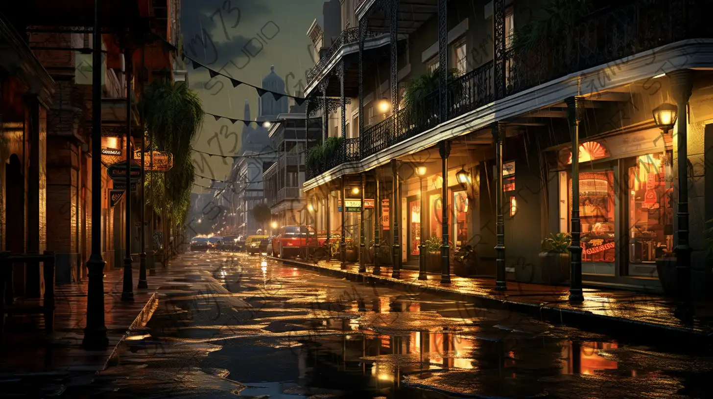 Bourbon Street – Digital on stretched canvas