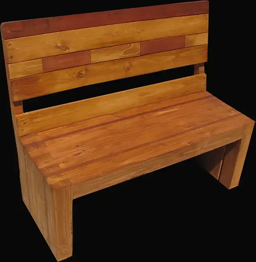 Hand-crafted Bench for my sister Cynthia, by Dennis R. Ling
